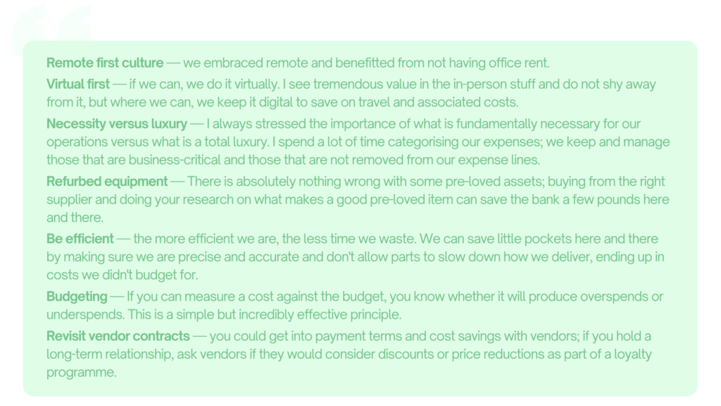 How to reduce business costs without compromising on results