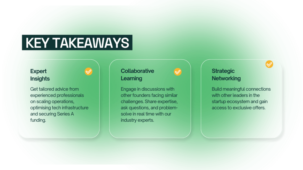 Mastermind Workshop: Scaling Your Startup from Seed to Series A